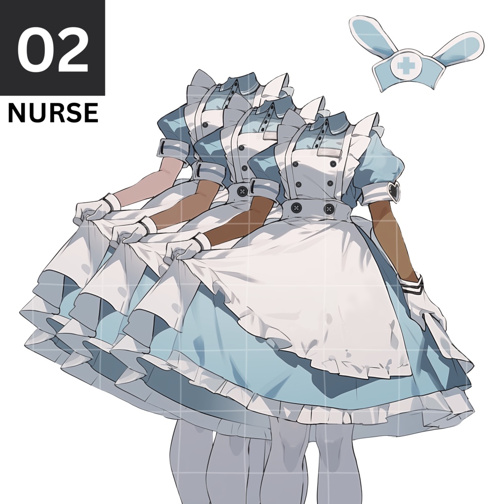 02 - Bunny Nurse #01 | Vts | VTuber向け | Vtuber Asset