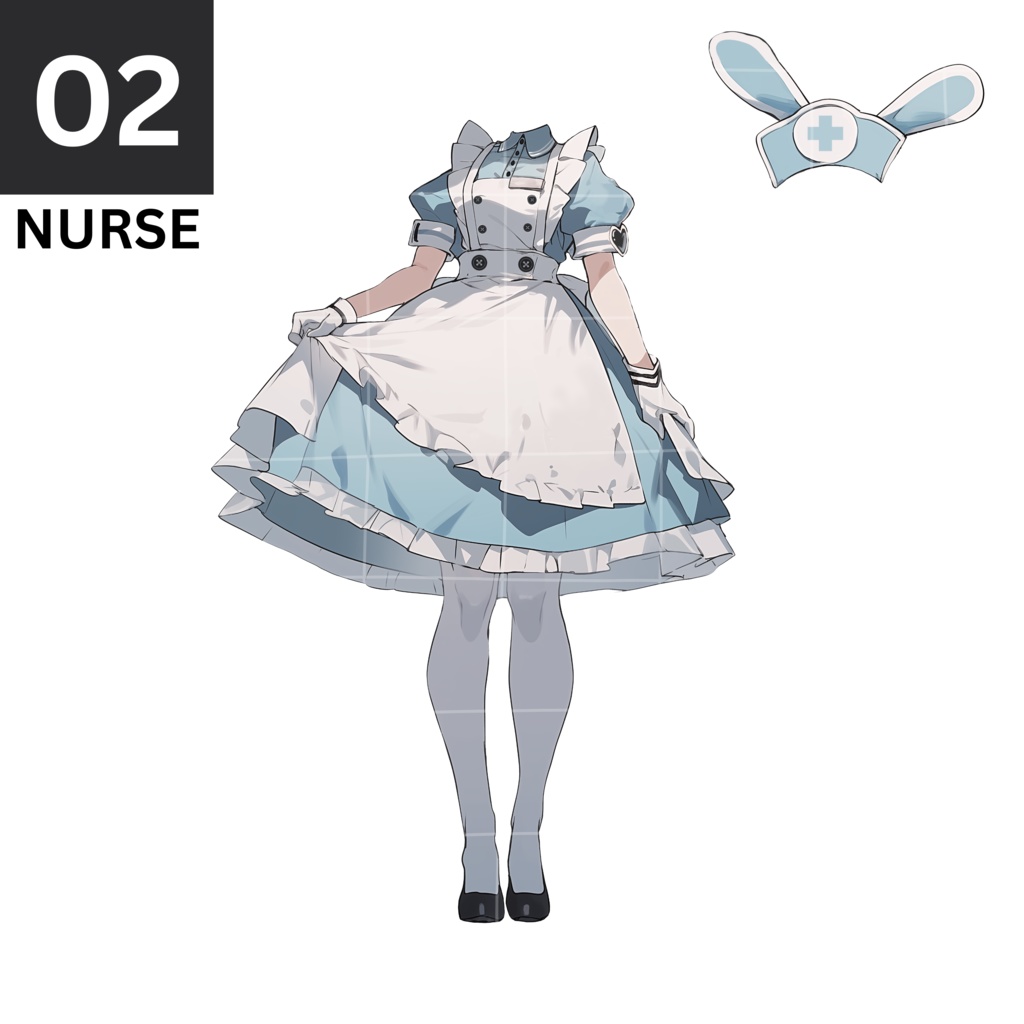 02 - Bunny Nurse #01 | Vts | VTuber向け | Vtuber Asset