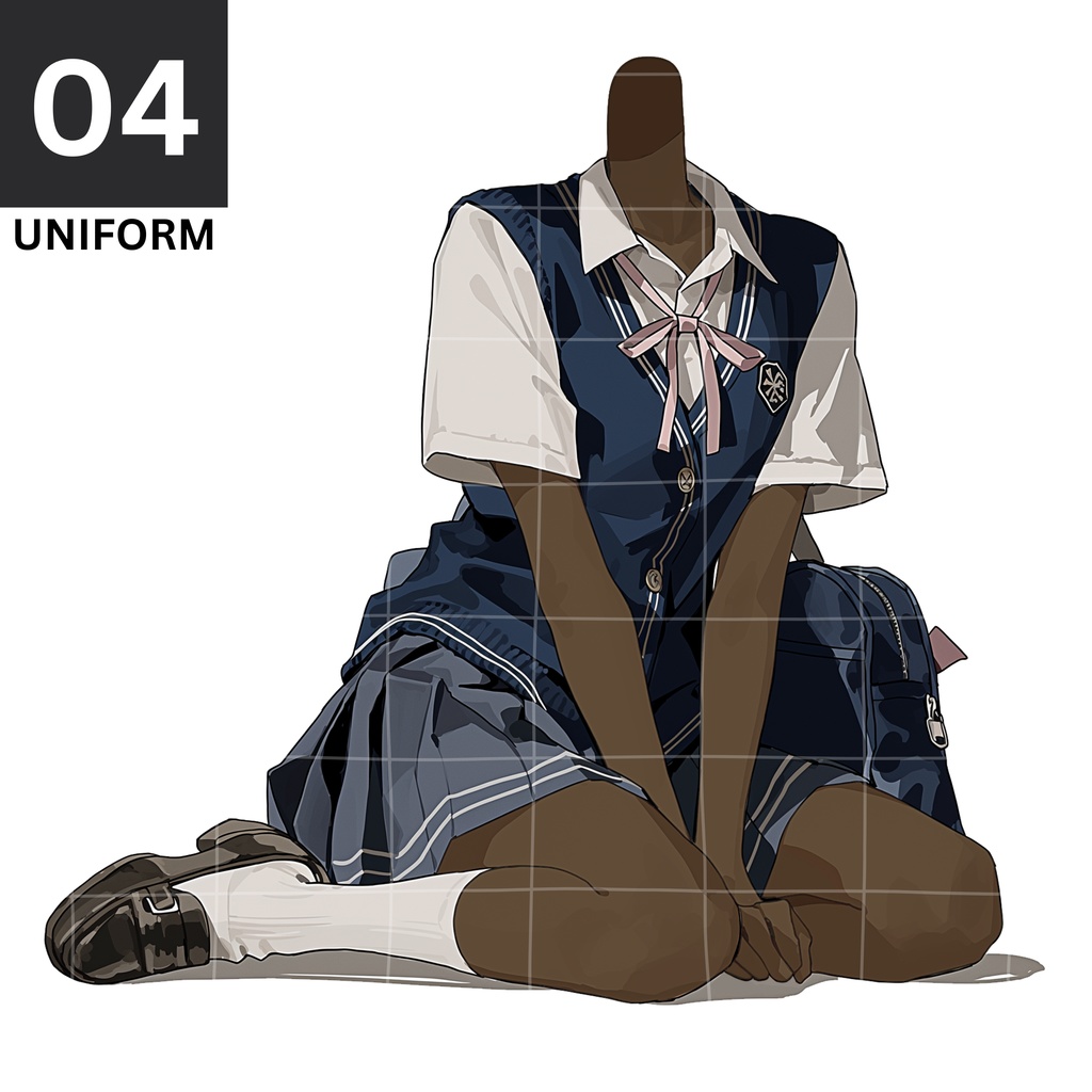04 - Uniform | Vts | VTuber向け | Vtuber Asset