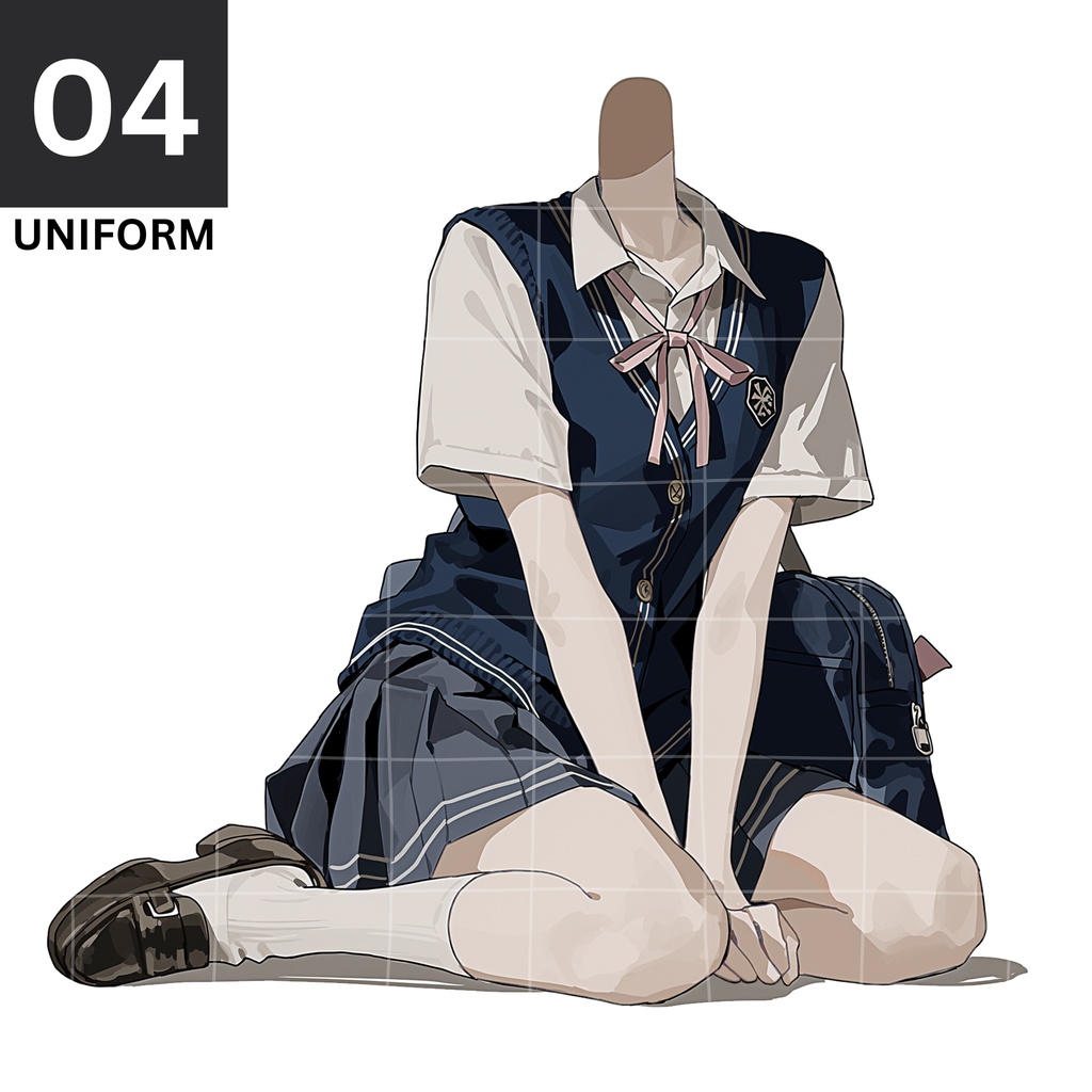 04 - Uniform | Vts | VTuber向け | Vtuber Asset