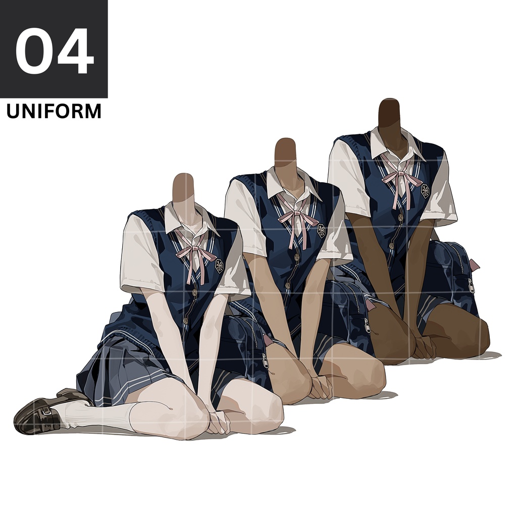 04 - Uniform | Vts | VTuber向け | Vtuber Asset