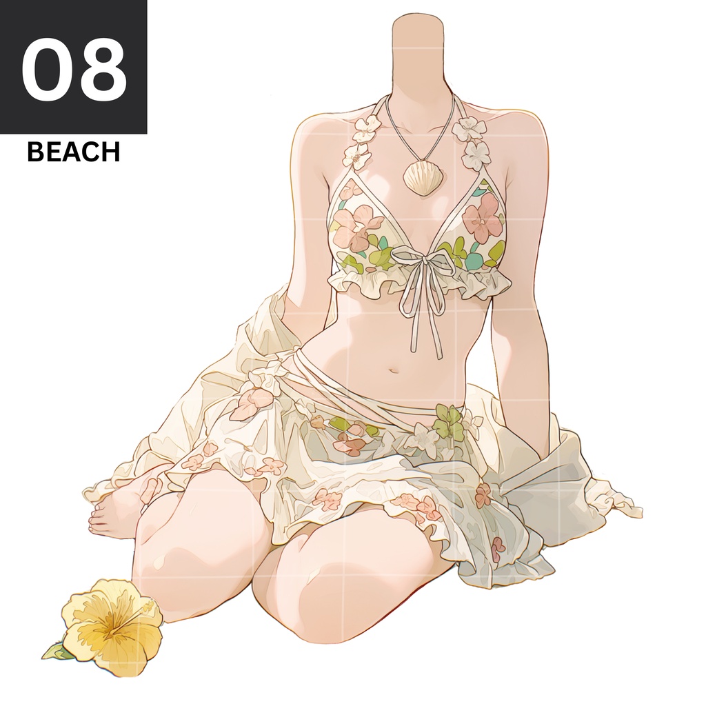 08 - ON THE BEACH | Vts | VTuber向け | Vtuber Asset