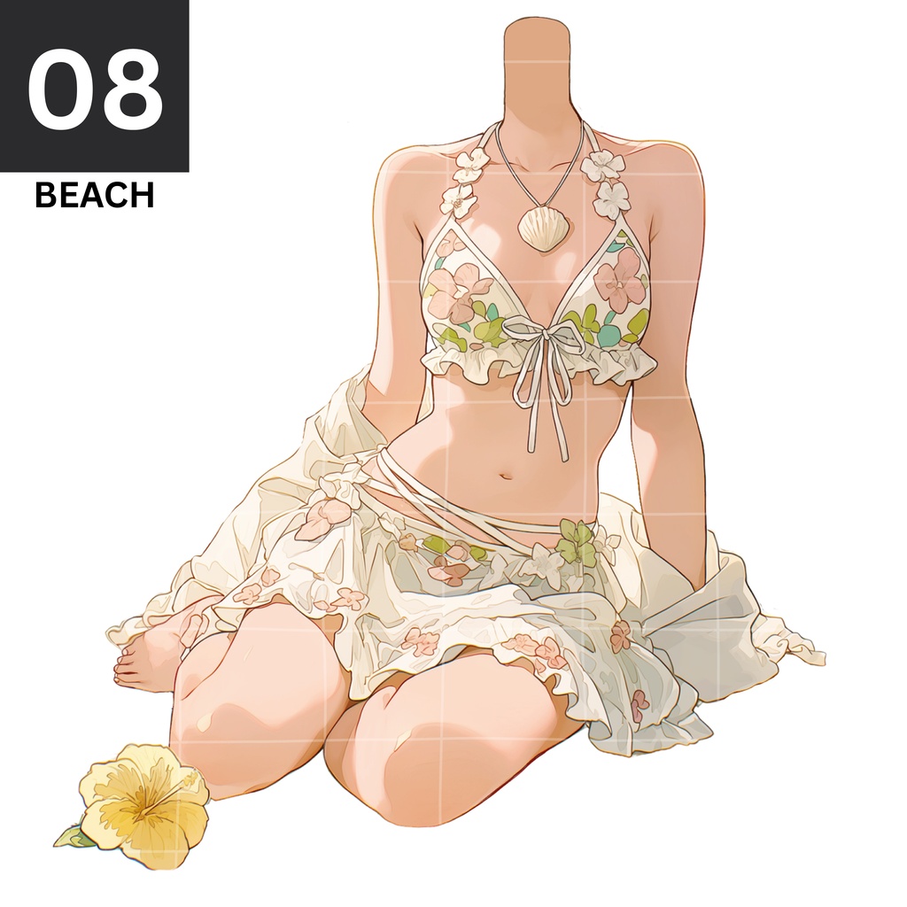 08 - ON THE BEACH | Vts | VTuber向け | Vtuber Asset