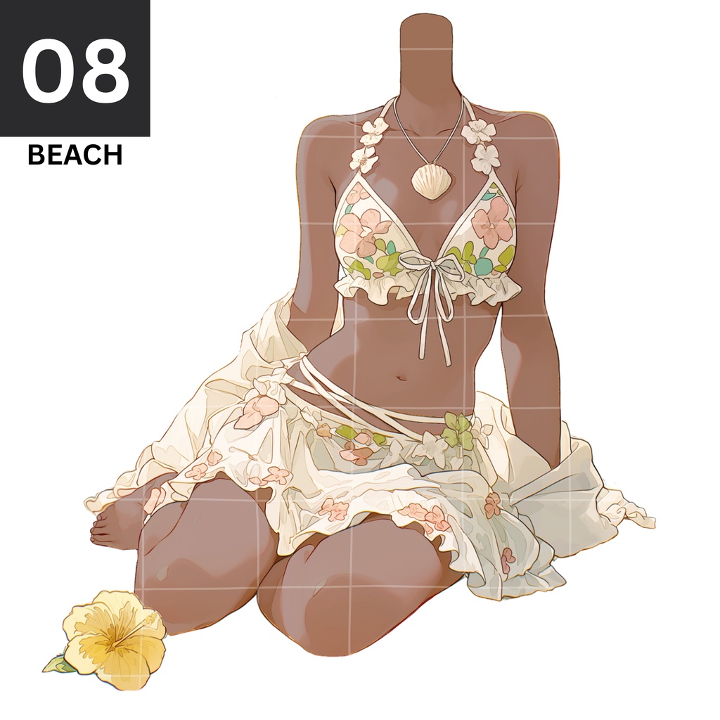 08 - ON THE BEACH | Vts | VTuber向け | Vtuber Asset