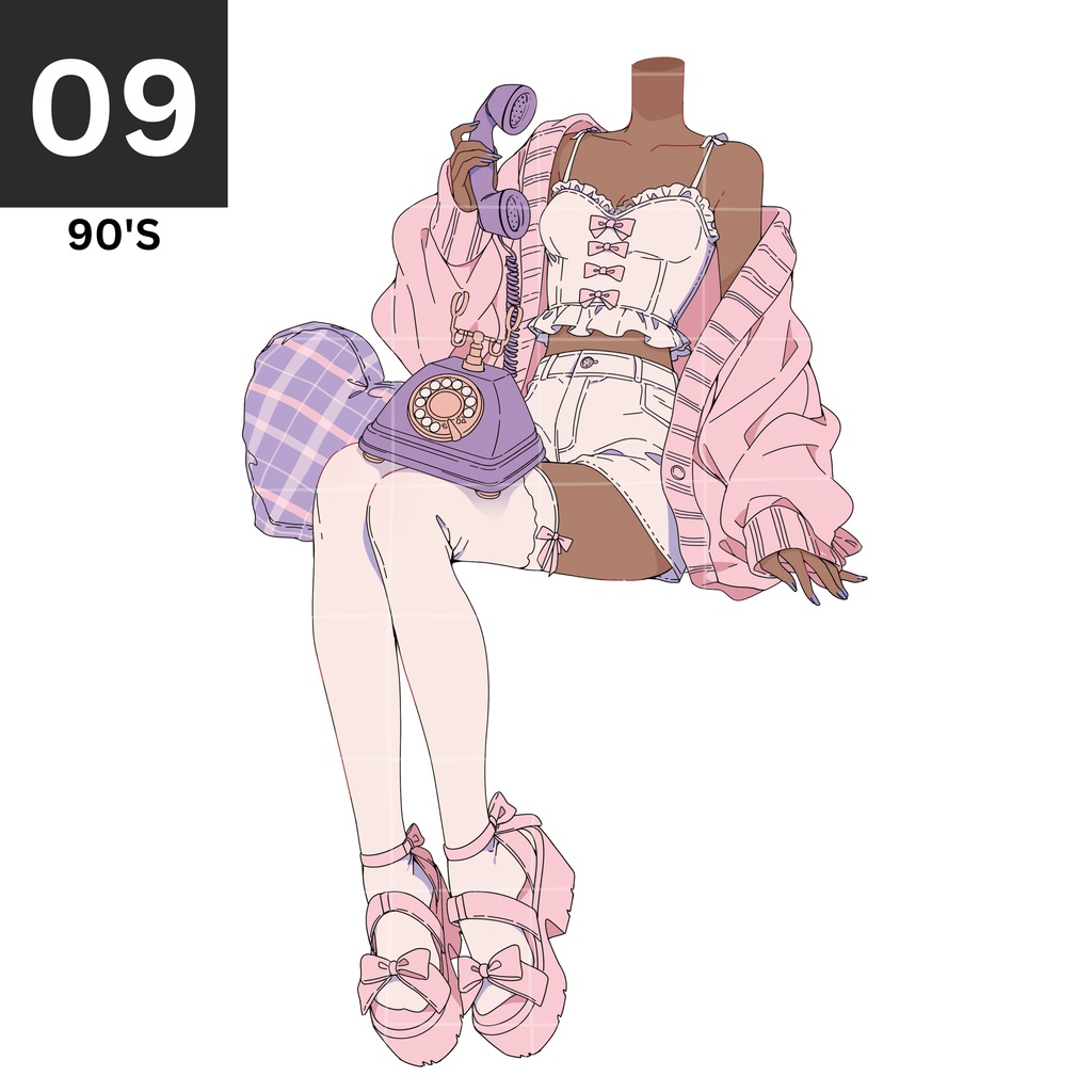 09 - VINTAGE TELEPHONE | Vts | VTuber向け | Vtuber Asset