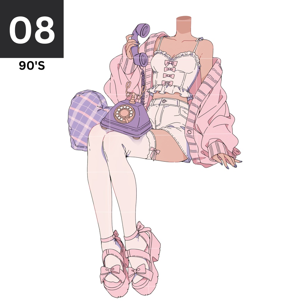 09 - VINTAGE TELEPHONE | Vts | VTuber向け | Vtuber Asset