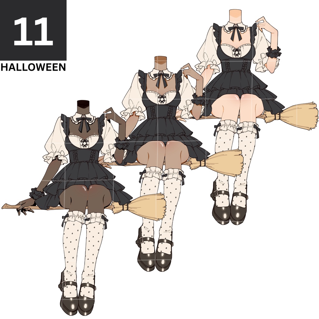 11 - CUTE WITCH HALLOWEEN | Vts | VTuber向け | Vtuber Asset