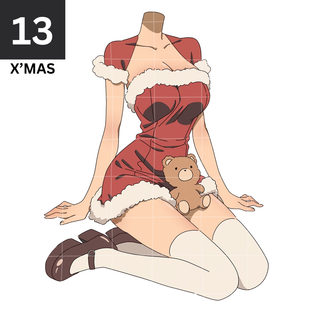 13 - X'MAS OUTFIT | Vts | VTuber向け | Vtuber Asset
