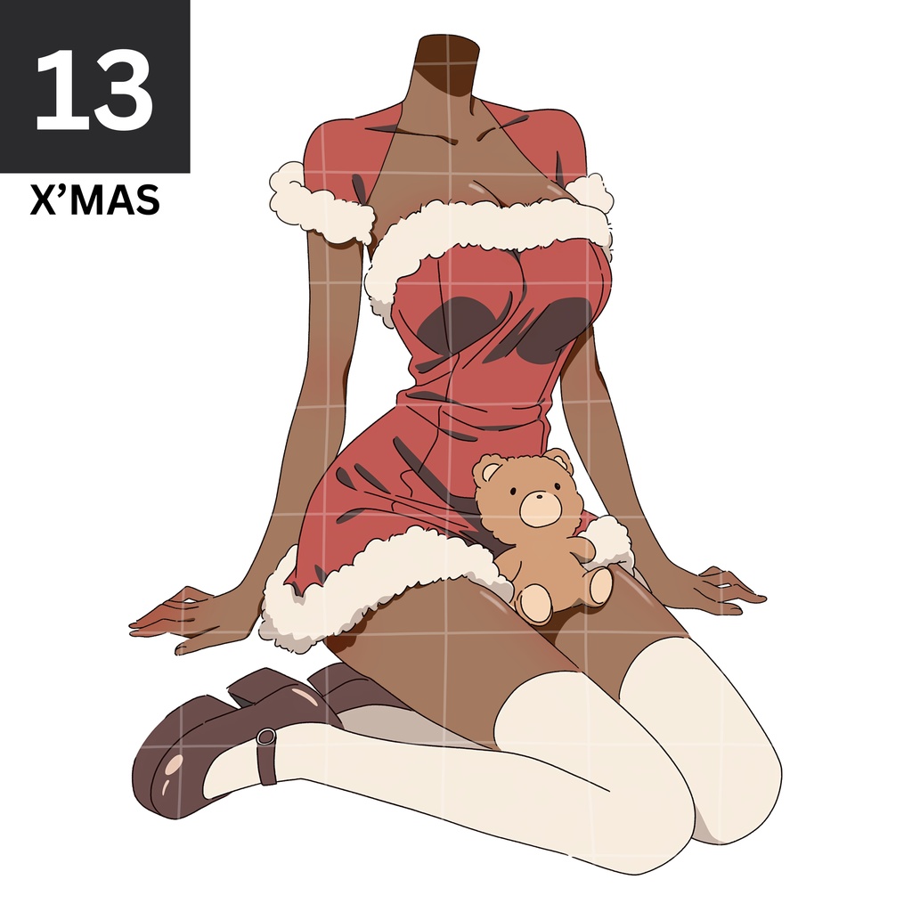 13 - X'MAS OUTFIT | Vts | VTuber向け | Vtuber Asset