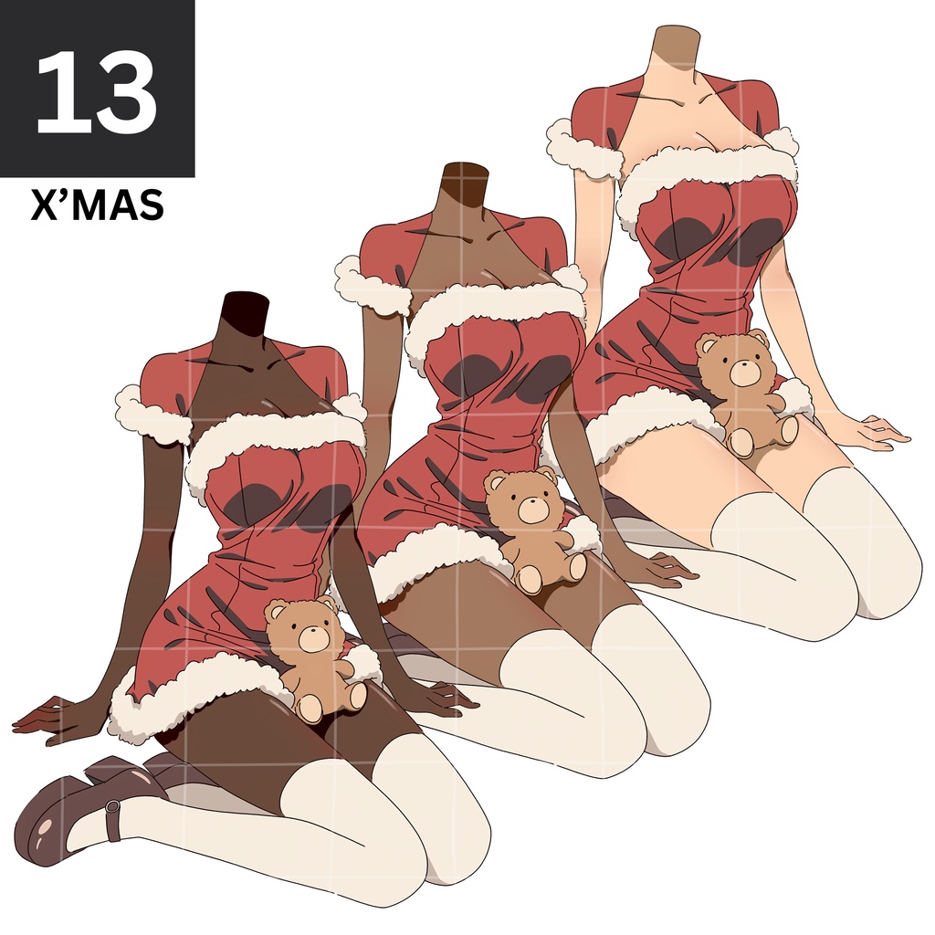 13 - X'MAS OUTFIT | Vts | VTuber向け | Vtuber Asset