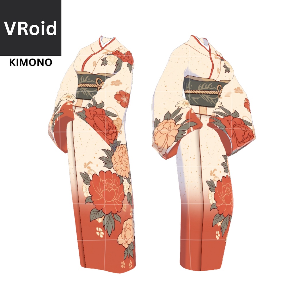 19 - Kimono | Vroid | Vtuber Asset