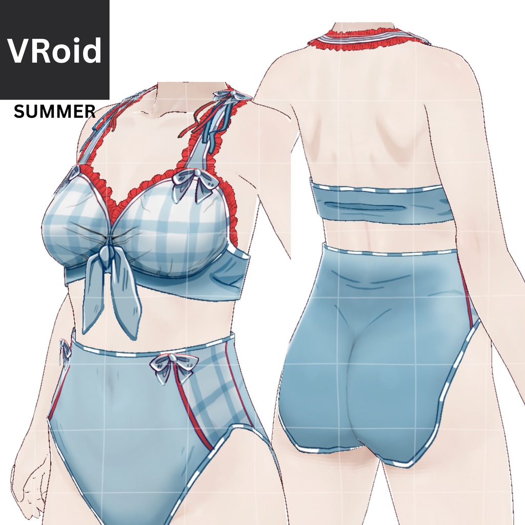 SUMMER WEAR | Vroid | Vtuber Asset
