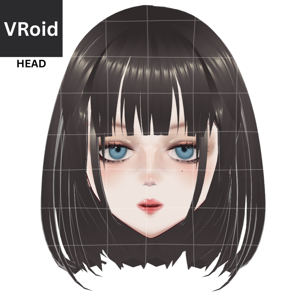 FACE ONLY - WOMAN | Vroid | Vtuber Asset