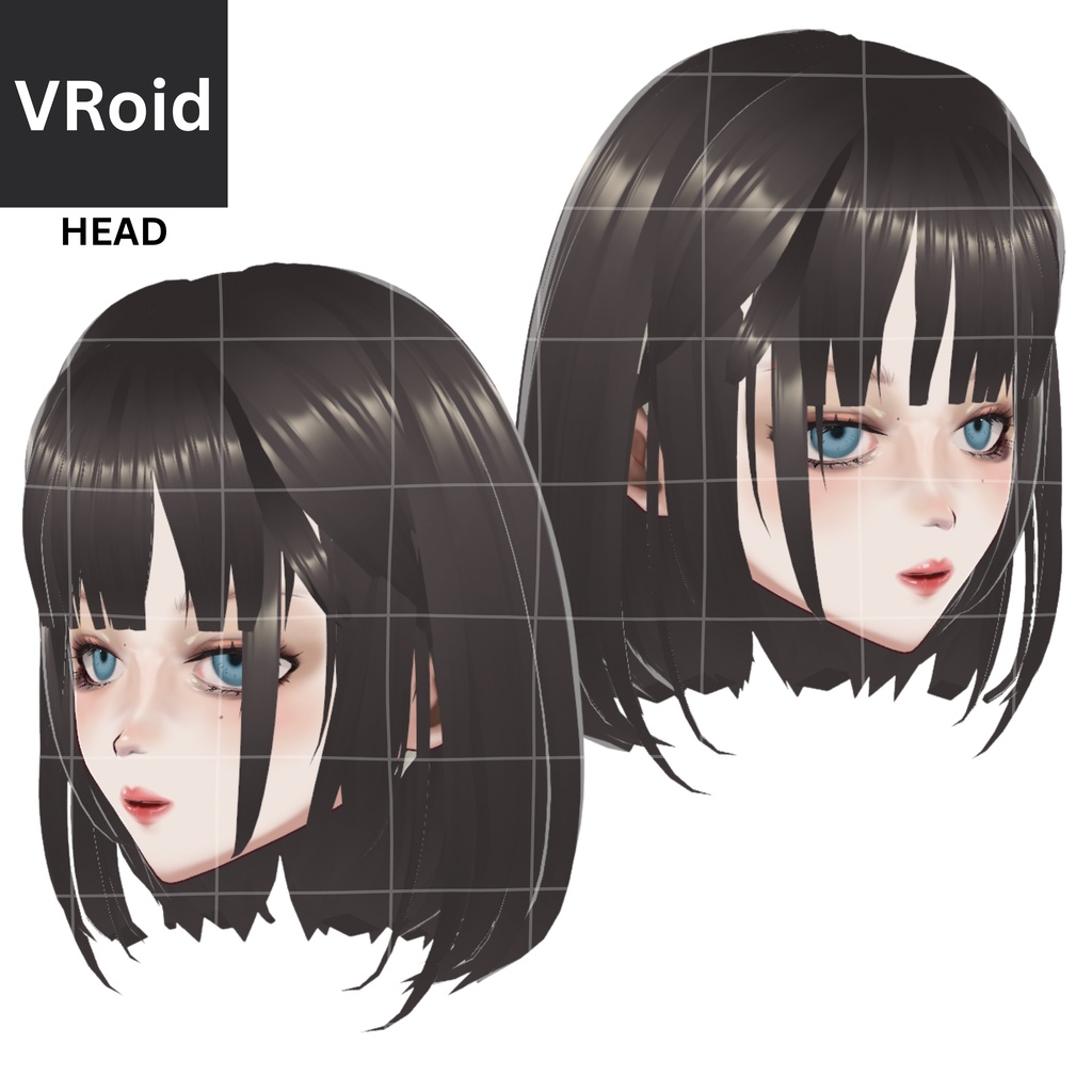 FACE ONLY - WOMAN | Vroid | Vtuber Asset