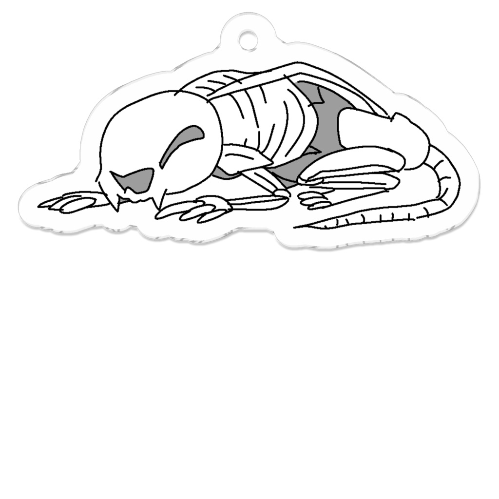 死んだカワウソのキーホルダ