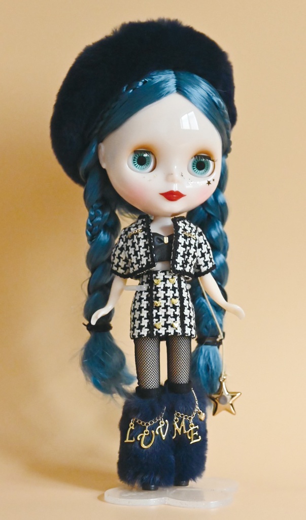 送料込ブライスBlytheツイードセットアップ(シングル)