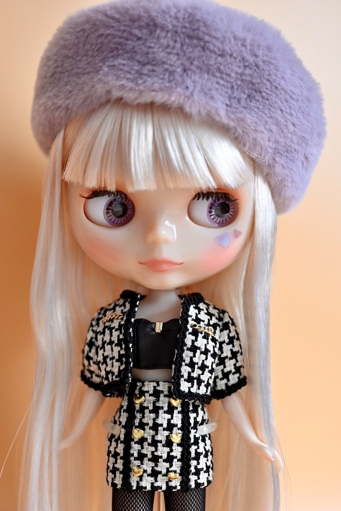送料込ブライスBlytheツイードセットアップ(シングル)