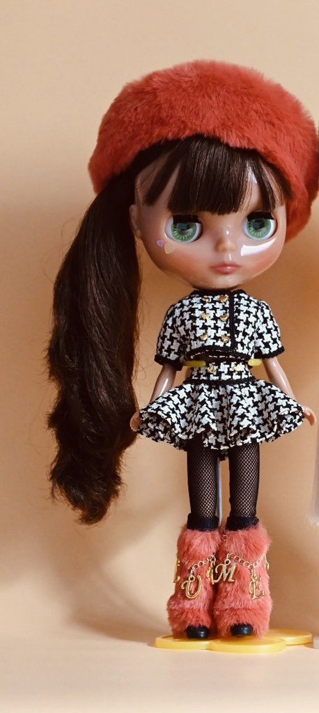 送料込ブライスBlytheツイードセットアップ（ダブル）