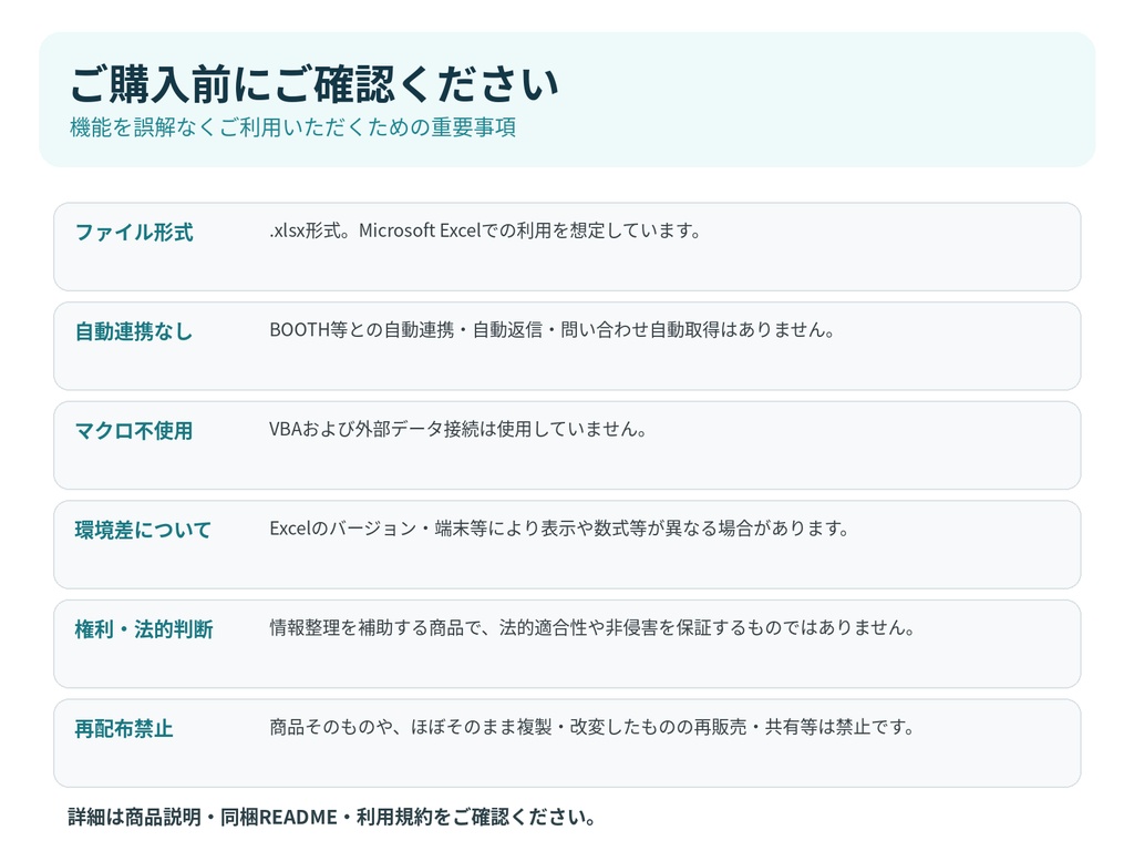 Creator Aftercare|デジタル商品 販売後サポート・更新管理テンプレート