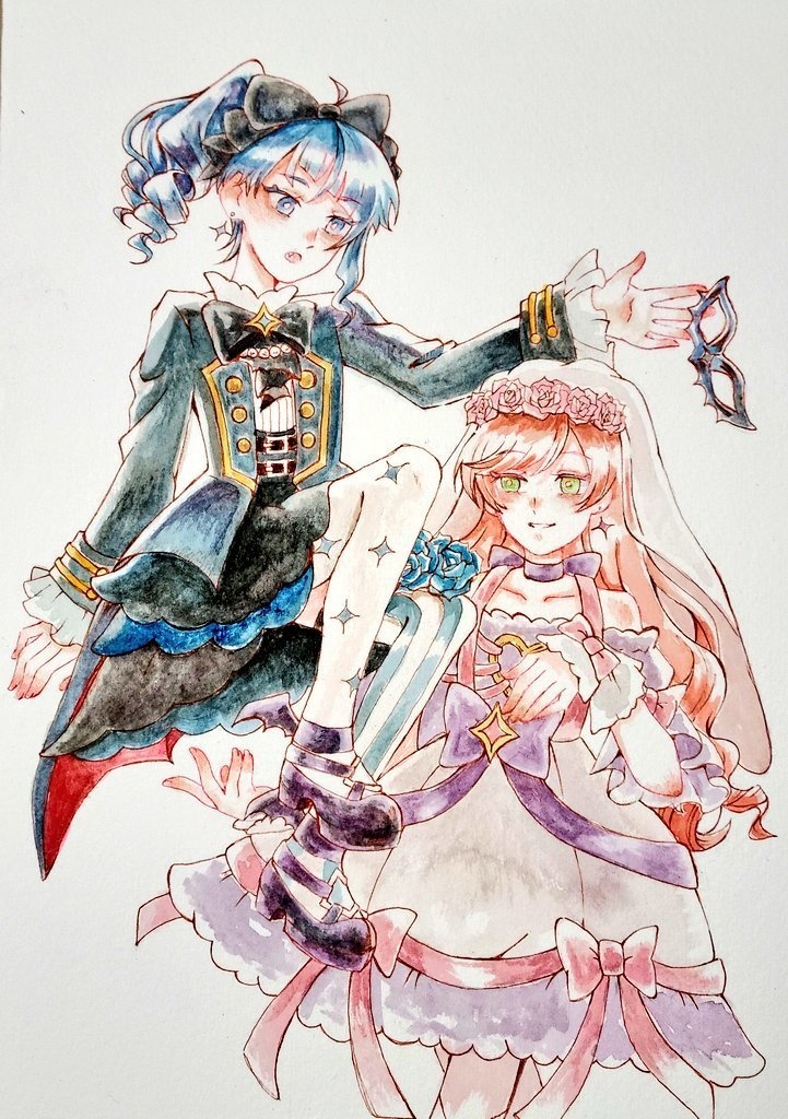 【原画】ソラ&ましろ　ハロウィン衣装