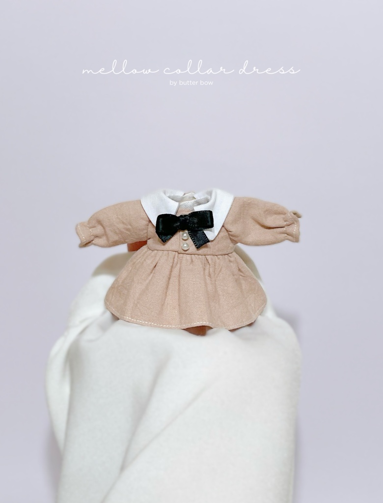 mellow collar dress(Petit) #7 - 1/12ドール・ブラインドドール用