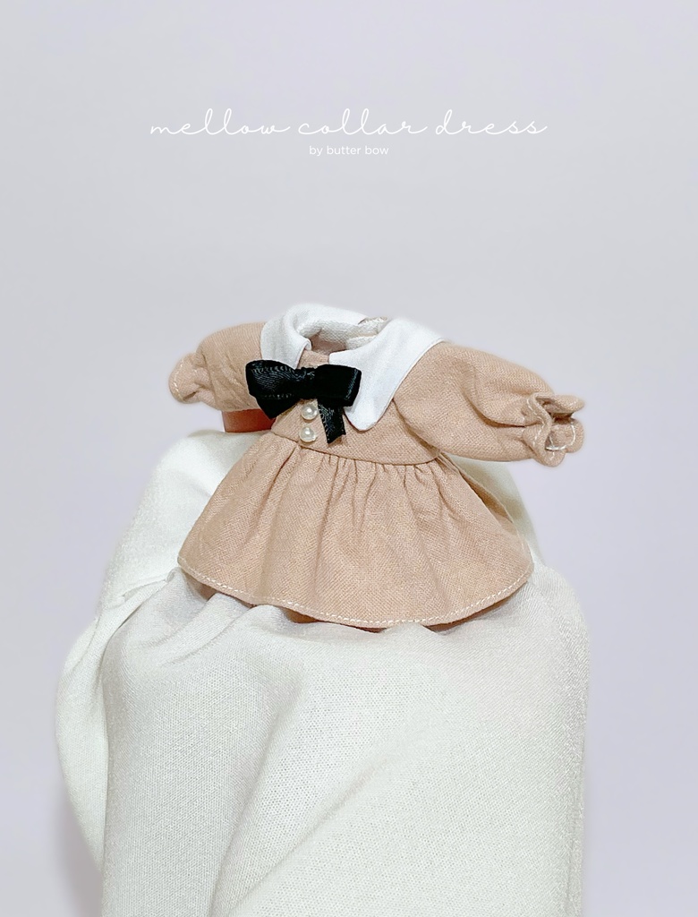 mellow collar dress(Petit) #7 - 1/12ドール・ブラインドドール用