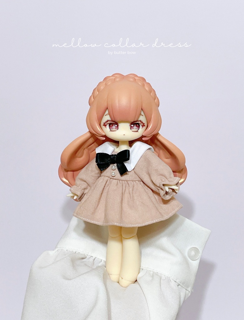 mellow collar dress(Petit) #7 - 1/12ドール・ブラインドドール用