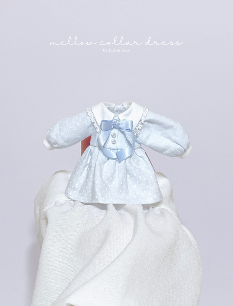 mellow collar dress(Regular) #1 - 1/12(高身長)ブラインドドール用