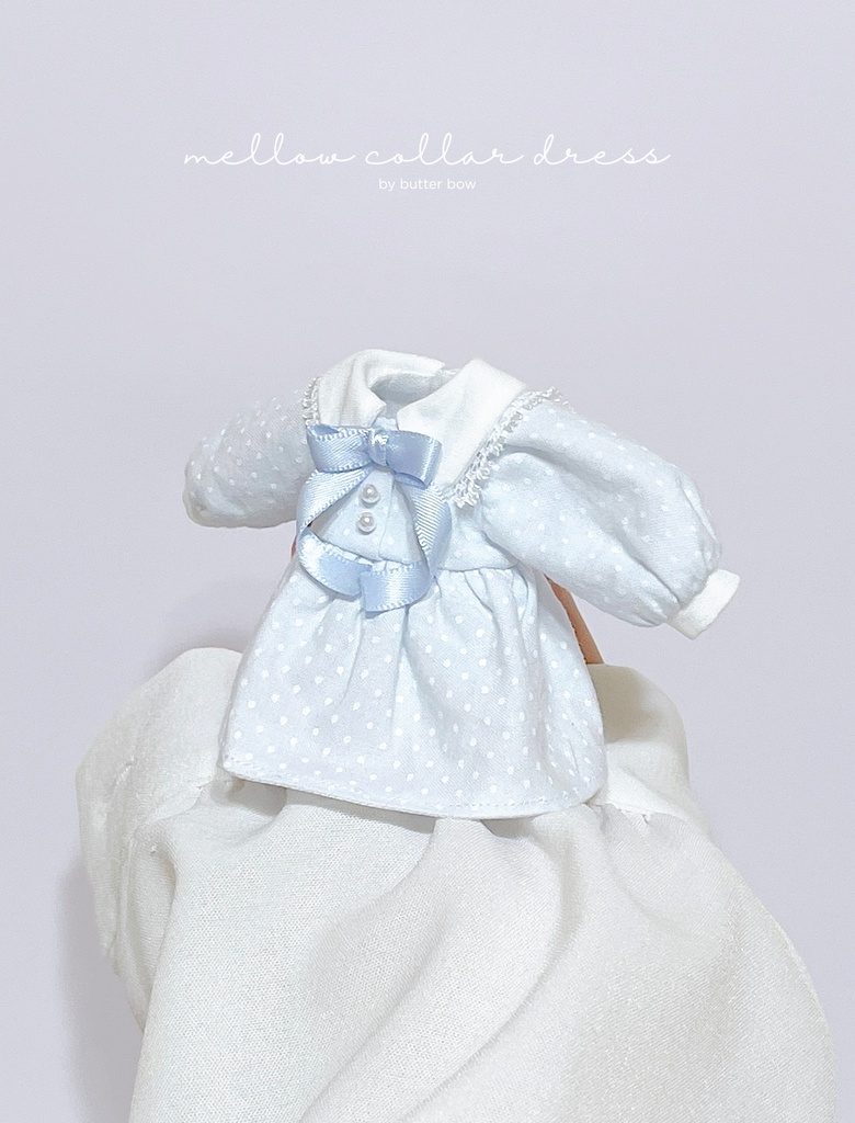 mellow collar dress(Regular) #1 - 1/12(高身長)ブラインドドール用