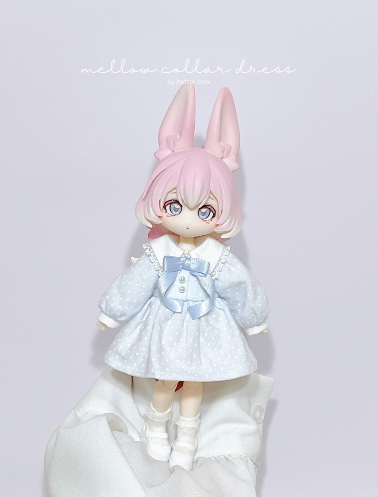 mellow collar dress(Regular) #1 - 1/12(高身長)ブラインドドール用