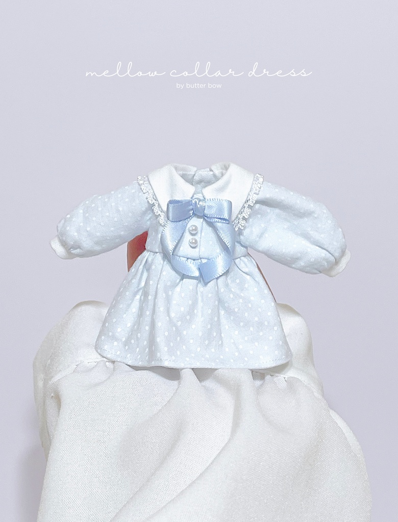 mellow collar dress(Regular) #1 - 1/12(高身長)ブラインドドール用