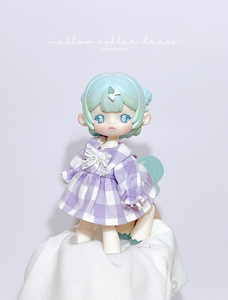 mellow collar dress(Petit) #8 - 1/12ドール・ブラインドドール用