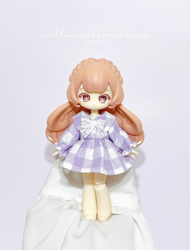mellow collar dress(Petit) #8 - 1/12ドール・ブラインドドール用