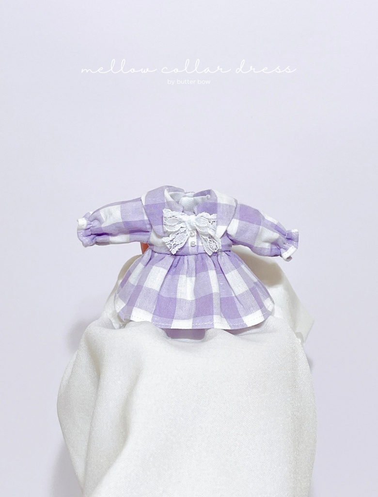 mellow collar dress(Petit) #8 - 1/12ドール・ブラインドドール用