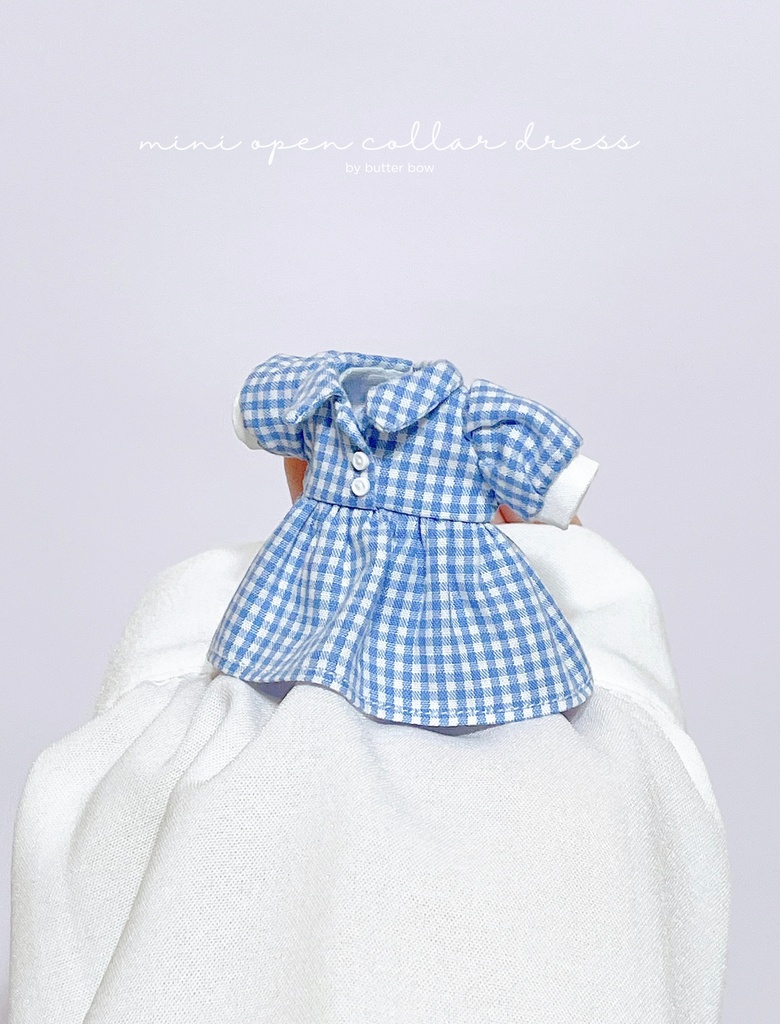 mini open collar dress(Petit) #2 - 1/12ドール・ブラインドドール用