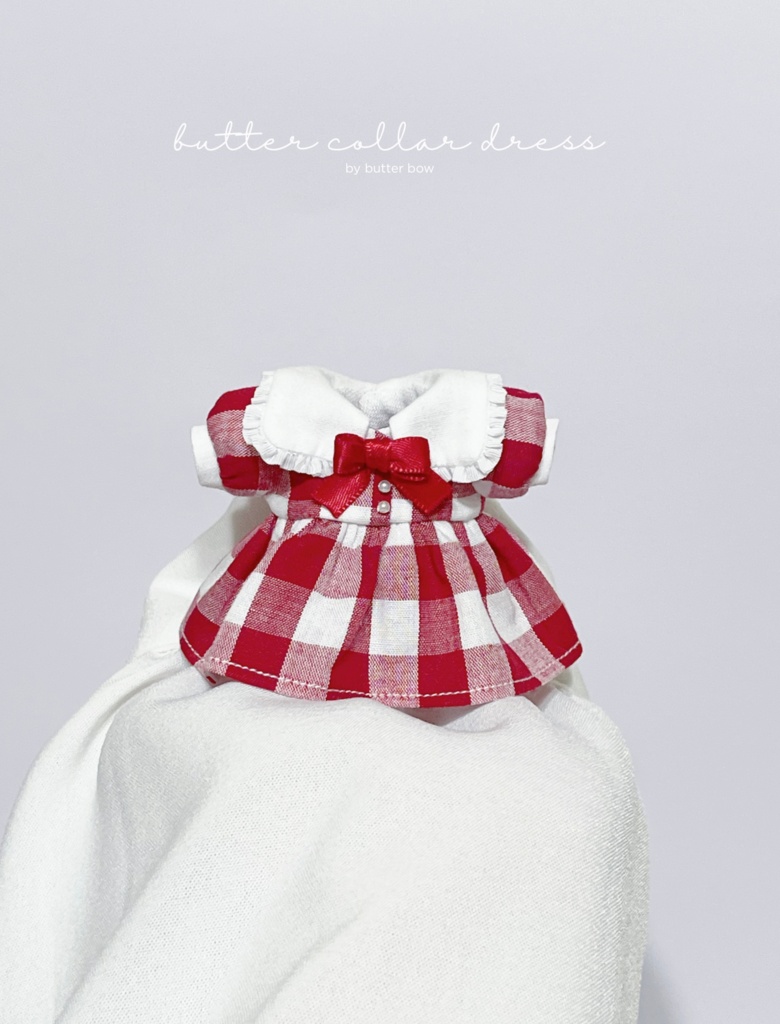 butter collar dress(Petit) #1 - 1/12ドール・ブラインドドール用ワンピース