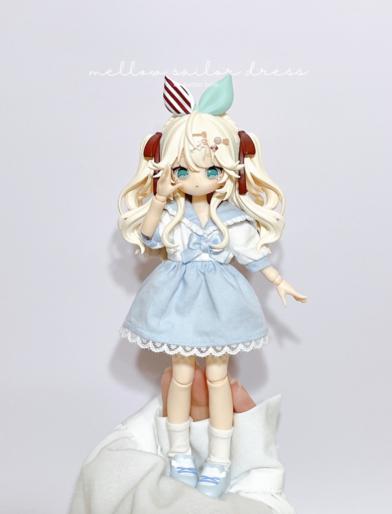 mellow sailor dress(Regular/Tall) #1 - 1/8 1/12(高身長)ブラインドドール用ワンピース