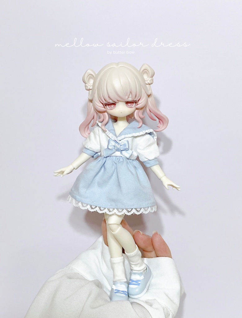 mellow sailor dress(Regular/Tall) #1 - 1/8 1/12(高身長)ブラインドドール用ワンピース
