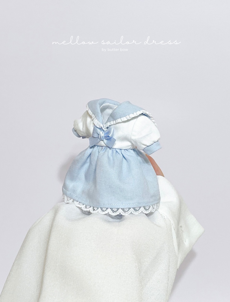 mellow sailor dress(Regular/Tall) #1 - 1/8 1/12(高身長)ブラインドドール用ワンピース