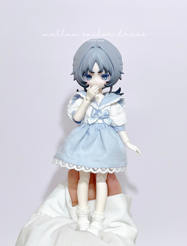 mellow sailor dress(Regular/Tall) #1 - 1/8 1/12(高身長)ブラインドドール用ワンピース