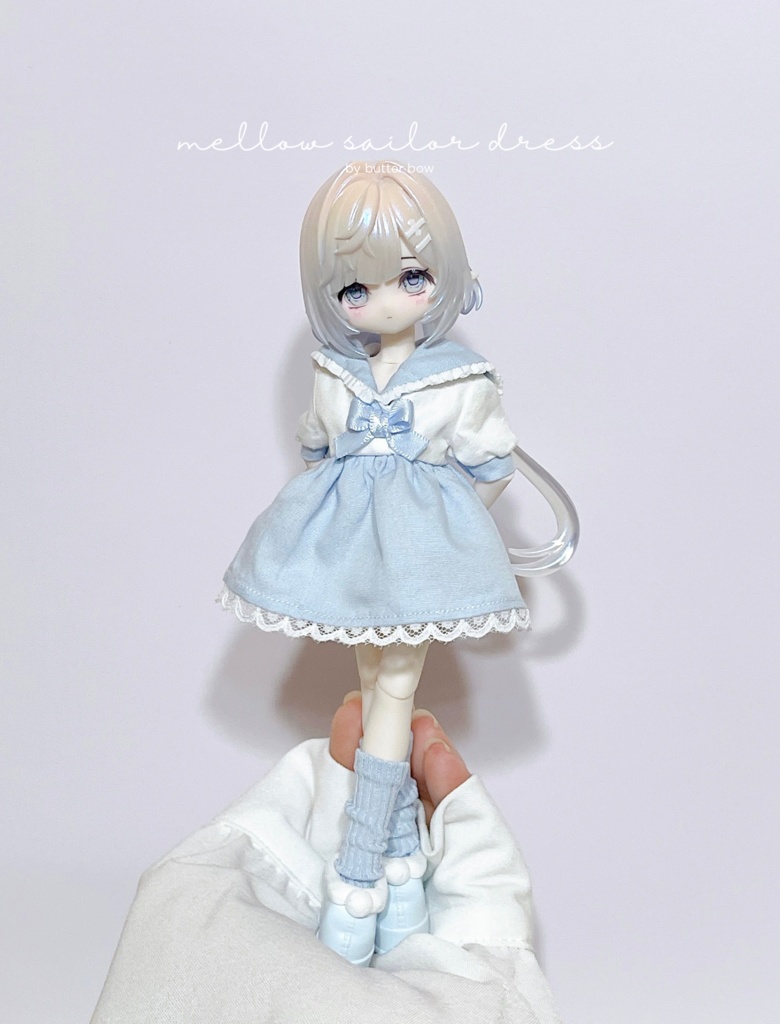 mellow sailor dress(Regular/Tall) #1 - 1/8 1/12(高身長)ブラインドドール用ワンピース