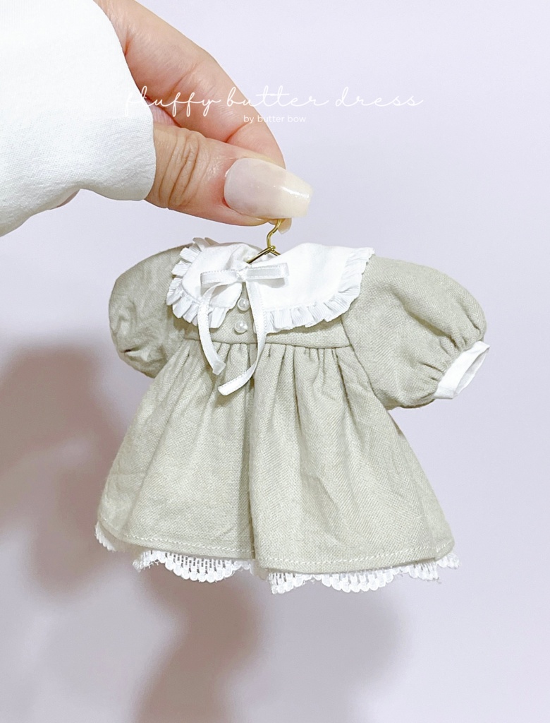 fluffy butter dress(Curvy) #1 - ボニーバニー6・小1/6ブラインドドール用ワンピース