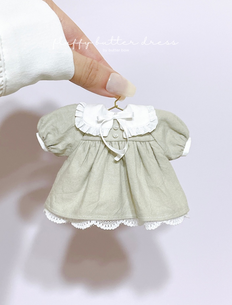 fluffy butter dress(Curvy) #1 - ボニーバニー6・小1/6ブラインドドール用ワンピース
