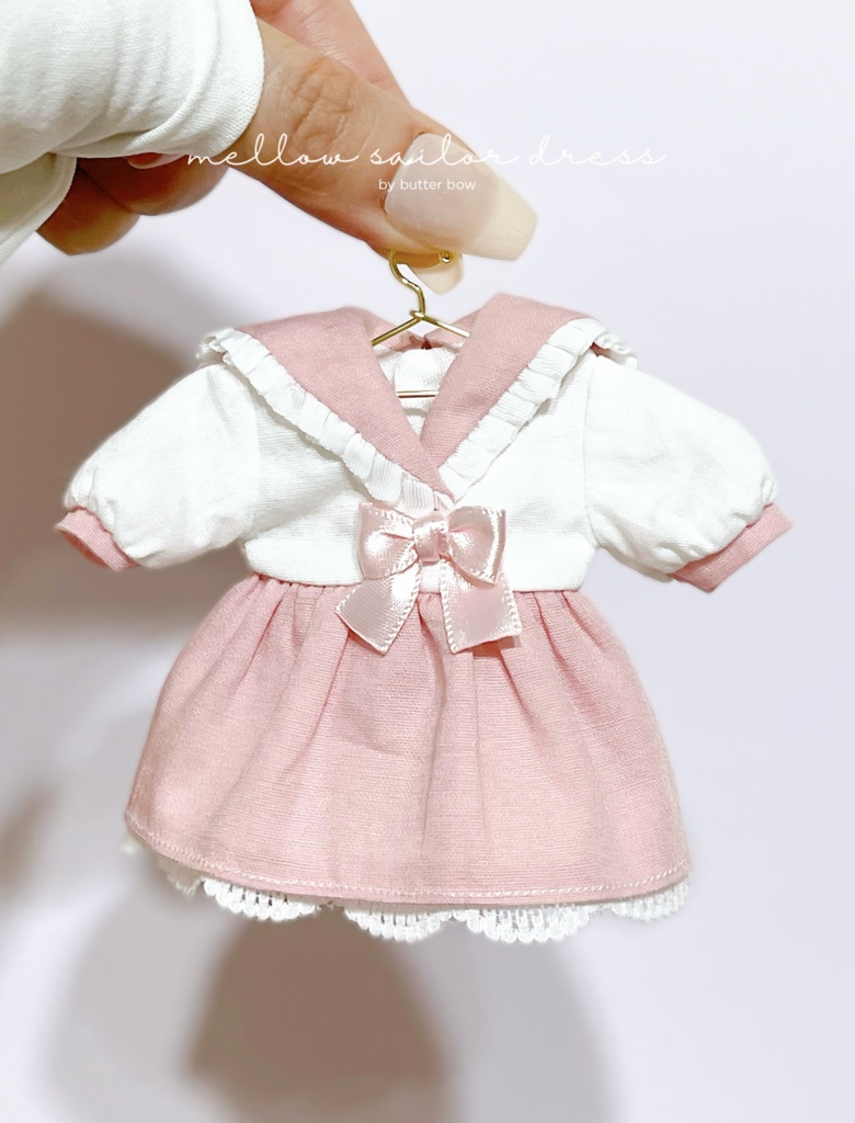 mellow sailor dress(Curvy) #1 - ボニーバニー6・小1/6ブラインドドール用ワンピース