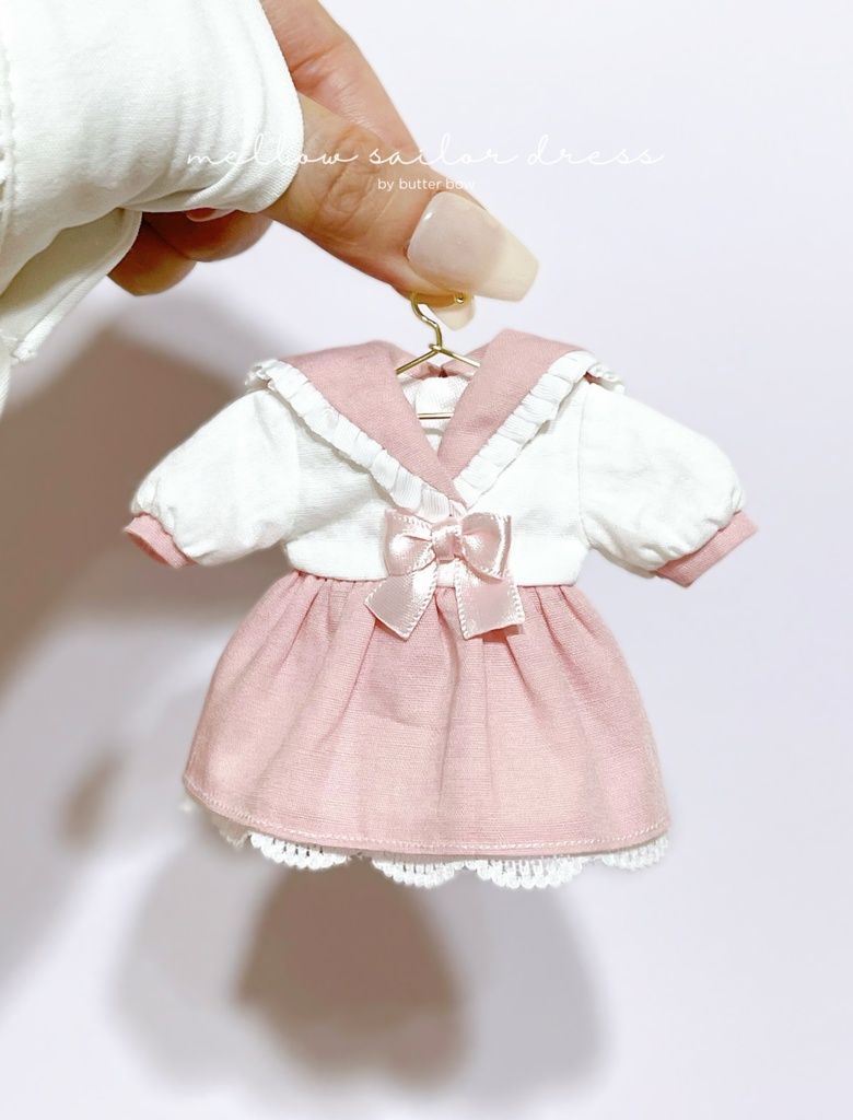 mellow sailor dress(Curvy) #1 - ボニーバニー6・小1/6ブラインドドール用ワンピース