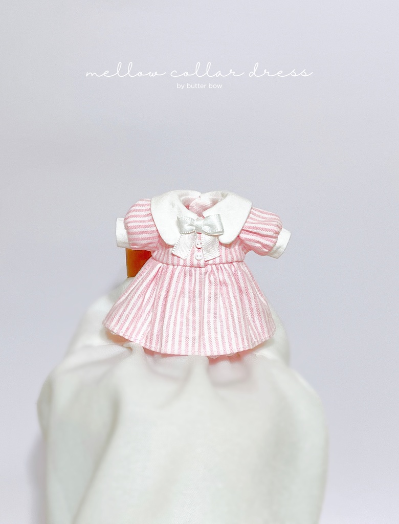 mellow collar dress(Petit) #8 - 1/12ドール・ブラインドドール用ワンピース