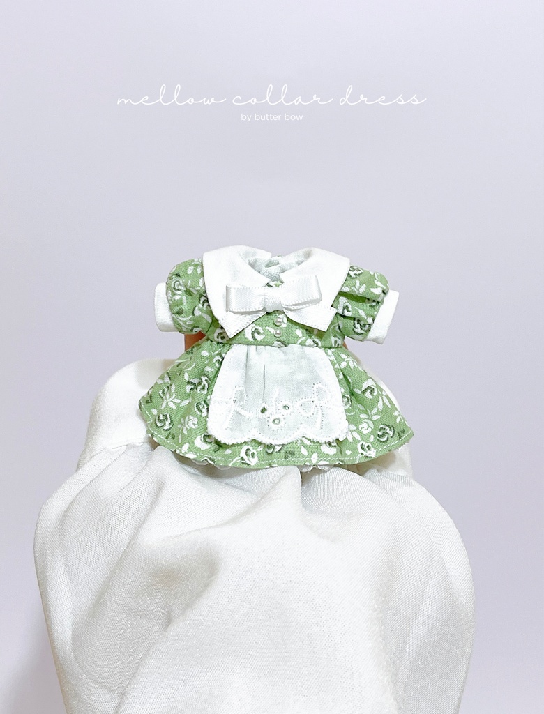 mellow collar dress(Petit) #10 - 1/12ドール・ブラインドドール用ワンピース