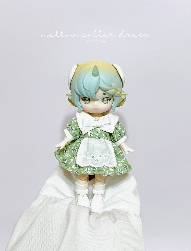 mellow collar dress(Petit) #10 - 1/12ドール・ブラインドドール用ワンピース