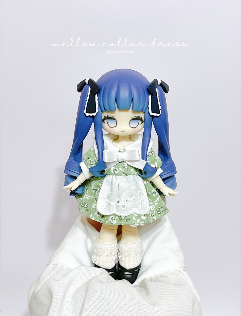 mellow collar dress(Petit) #10 - 1/12ドール・ブラインドドール用ワンピース