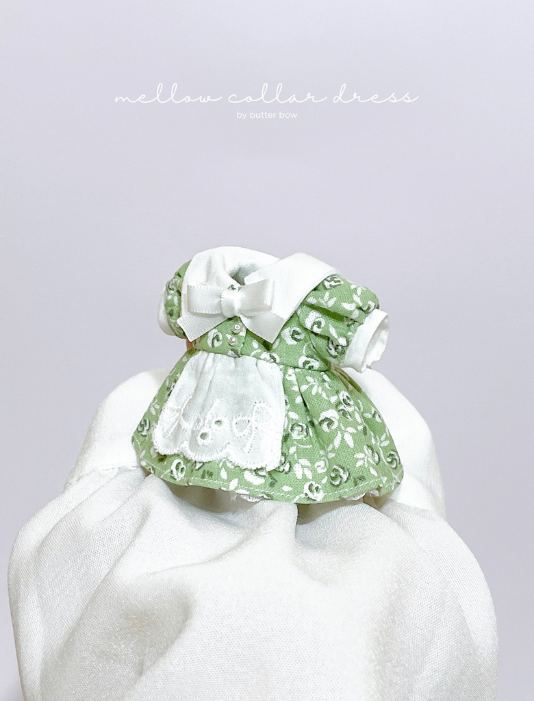 mellow collar dress(Petit) #10 - 1/12ドール・ブラインドドール用ワンピース